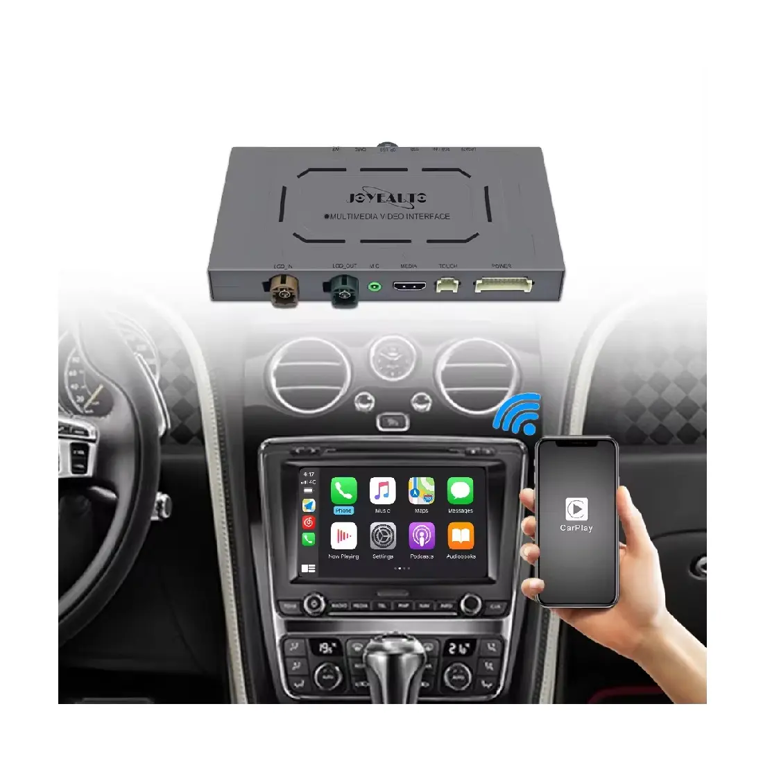 JoyeAuto Apple CarPlay interface box android auto hände frei telefon anrufe Für Volkswagen Touareg 8,0 zoll 2010-2017