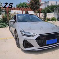 ZS pour Audi A7 C7 2019-24 mise à niveau RS7 Kit de carrosserie large systèmes de carrosserie automobile pare-chocs de voiture modifiés Kit de carrosserie de diffuseur arrière