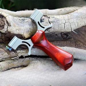 Alliage classique chasse tir à l'arc chinois puissant A frondes manche en bois fronde pour les jeux de tir en plein air - Product Image 5