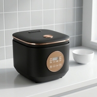 Autocuiseur multifonction numérique GB-MC355 avec minuterie, 5L, 900W, boîtier en plastique, cuve intérieure en aluminium 360g, cuiseur vapeur, cuillère, tasse à mesurer