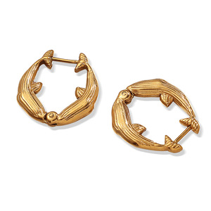 Fashion <b>Cuff</b> <b>Earrings</b> Animal Shape Gold Silver Plated Stainless Steel Irregular Design EH951 - Product Image 5