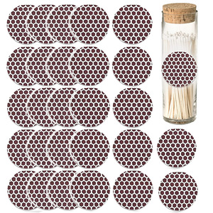 둥근 모양 친환경 빈티지 스타일 성냥 스티커 (병용) 핫세일 도매가 접착식 맞춤 파티용 - Product Image 6