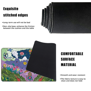 Tùy Chỉnh Kích Thước Tcg Playmat Với Màu Sắc Tươi Sáng Thiết Kế Mềm Mại Cao Su Dưới Khóa Cạnh Non-Slip Playmat Chơi Game <span class=keywords><strong>Mousepad</strong></span> - Product Image 3