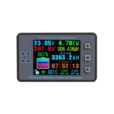 VAC8810F 2.4 inch color screen wireless voltage ammeter Coulomb battery management system 120V/500V 50A 100A 200A 300A 500A