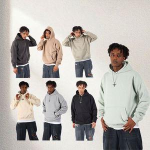 H5562 Men Clothes Manufacturer Wholesale Custom 100% Cotton No <b>String</b> Blank Oversized <b>Hoodies</b> - Product Image 1