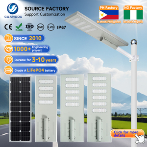 Farola Solar LED Integrada Todo en Uno, Impermeable IP67, de Aluminio Fundido a Presión, para Exteriores, 150w 200w 240w 300w 500w 600w - Product Image 1