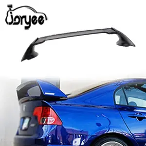 Aileron de coffre arrière Mugen pour Honda Civic 2006-2011 8th Gen FD2 2007 Carbon Fiber Boot Lip Body kit Tuning Accessory ABS