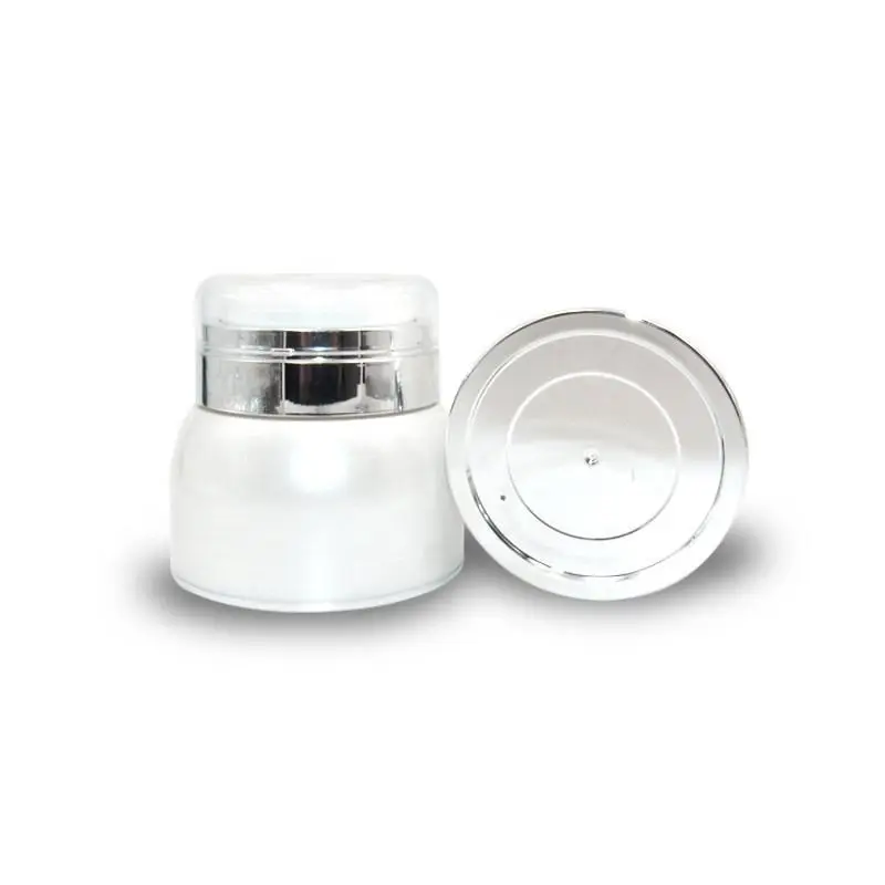 Premium 30G 50G Parel Wit Acryl Cosmetische Zalf Airless Farmaceutische Crèmepomp Perscontainer Pot