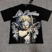 T-shirt homme à manches courtes, motif gothique imprimé de haute qualité, motifs variés, style artisanal, vente en gros