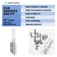 Punto de Acceso Exterior WiFi 6 11ax ARRONNA Key ALNA-AX880 OEM de Fábrica con Antena de Fibra de Vidrio, 3657 Mbps, 2.4 GHz/5.8 GHz, Solución IPQ, Más de 300 Usuarios