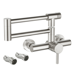 <span class=keywords><strong>Robinet</strong></span> de <span class=keywords><strong>cuisine</strong></span> flexible et durable de style pliable en acier inoxydable 304 de couleur noire contemporain - Product Image 1