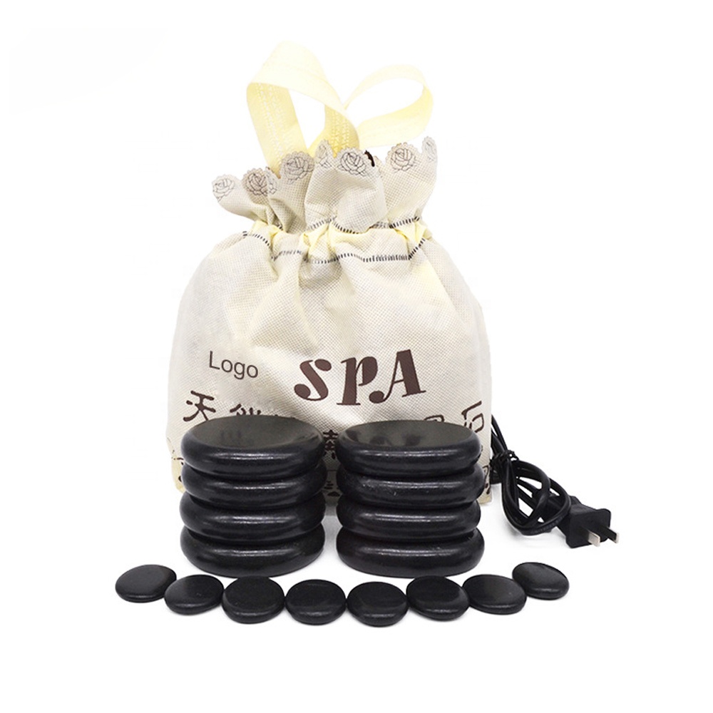 Kit de Massage pierres chaudes, sac chauffant électrique, pierres chauffantes, livraison gratuite