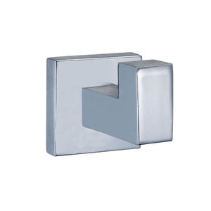 Porte-serviettes et porte-peignoir mural en alliage de zinc chromé moderne pour la salle de bain à domicile - Product Image 4