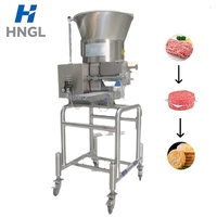 Machine automatique à galettes de burger en acier inoxydable 304, pour viande de bœuf, poulet, poisson, boulettes et nuggets, 35 pièces/min, usage commercial, 380V