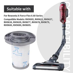 Filtre HEPA lavable compatible avec l'<span class=keywords><strong>aspirateur</strong></span> sans fil <span class=keywords><strong>Rowenta</strong></span> ZR009006 X-Force <span class=keywords><strong>Flex</strong></span> 8.60, pièces détachées et accessoires - Product Image 4