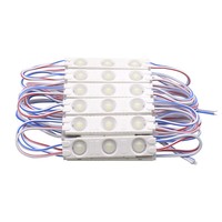 Boîte lumineuse publicitaire LED RGB 7015 IP67 pour extérieur, module moulé par injection, 1,5 W, caractère lumineux, lentille à trois lampes, haute luminosité