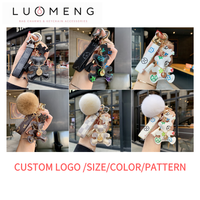 Porte-clés en cuir PU de haute qualité, tendance, créatif et personnalisé pour femme, motif animal (chat, ours), pour clés de voiture et sac, pendentif de mode