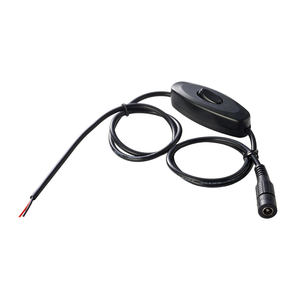 Excellway Dc Power Cord 20AWG SJTOW Cable <b>With</b> DC Plug And Stripped <b>End</b> For Consumer Electronics - Product Image 1