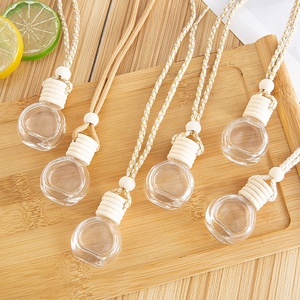 8ml Round Color Rope Car Perfume <strong>Diffusion</strong> <strong>Bottle</strong> Pendant Decoration Car air Fresh Perfume Empty <strong>Bottle</strong> - Product Image 3