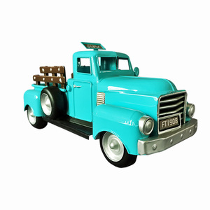 Modellini di <span class=keywords><strong>Camion</strong></span> Vintage Fatti a Mano, Decorazioni Natalizie per Finestre in Stile Europeo, Decorazioni Creative per la Casa, Artigianato in Metallo Vintage - Product Image 5