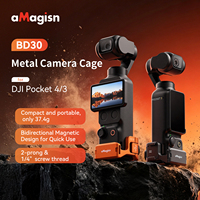 Cage magnétique AMagisn pour DJI Pocket 3/4, cage de caméra portable en métal pour DJI OSMO Pocket 3/4, accessoires pour caméra sportive