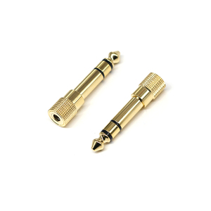 Adaptadores de Auriculares de Alta Gama de 6.35mm <span class=keywords><strong>a</strong></span> 3.5mm, Conectores de Audio de Cobre Puro, Adaptadores de Audio Chapados en Oro, Enchufes de 6.3mm, Conectores de 3.5mm - Product Image 1