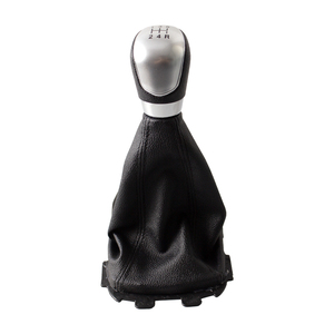 Pomo de Palanca de Cambios para Automóvil, Venta Caliente del Fabricante, para <span class=keywords><strong>Ford</strong></span> <span class=keywords><strong>Ecosport</strong></span> 2013-2018, Estilo Automotriz con Funda de Cuero PU Negra - Product Image 3