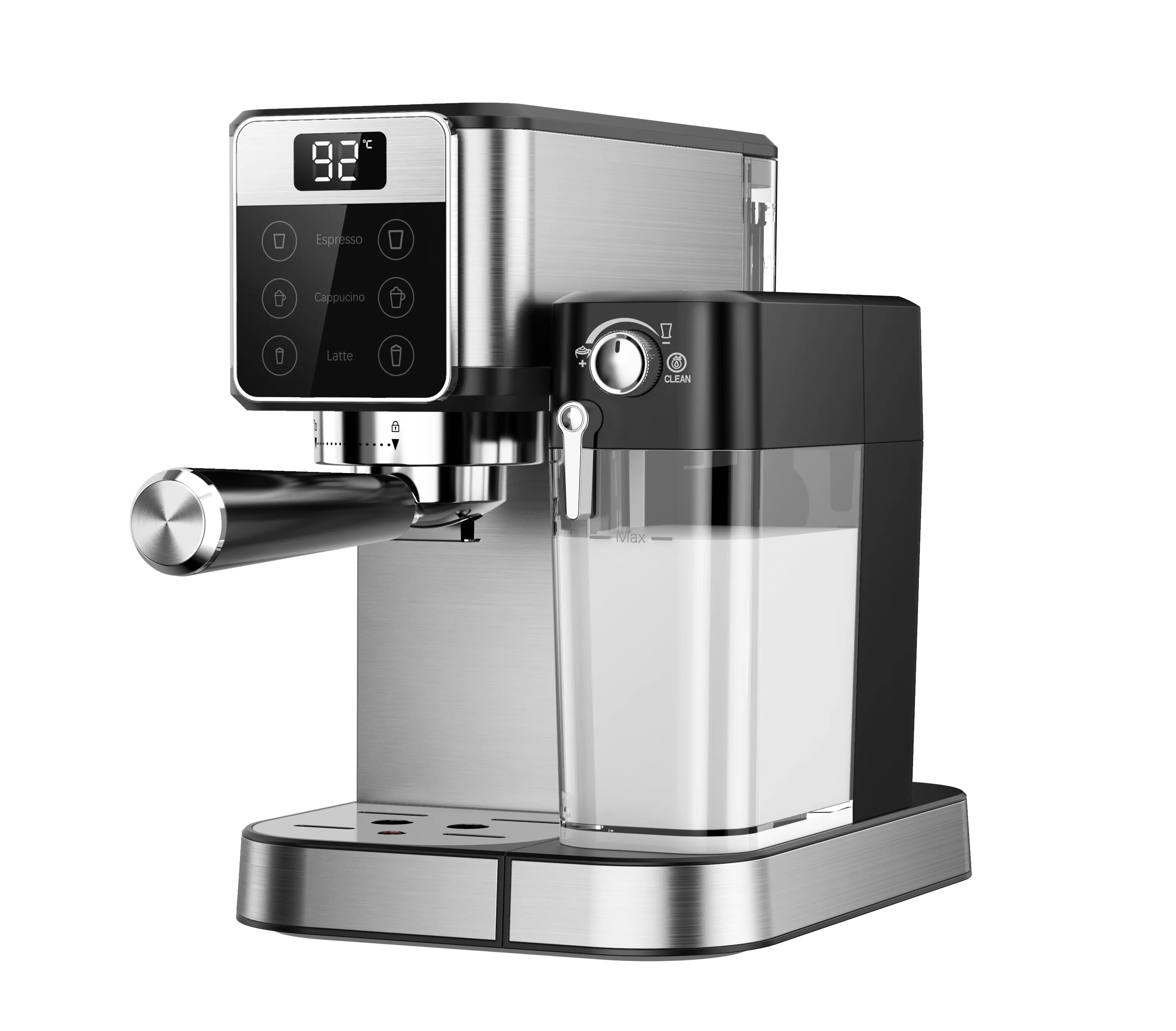 Bestseller Cappuccino Kaffee maschine Milch schäumer Touchscreen Automatische Espresso maschine