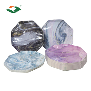 <span class=keywords><strong>Vajilla</strong></span> Desechable Personalizada para Festivales 2026, Platos de Papel Octogonales de 10 Pulgadas con Impresión Personalizada para Fiestas de Cumpleaños - Product Image 6