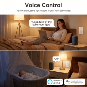 Interruptor de Pared Inteligente WiFi Estándar de EE. UU. de 3 Botones, Interruptor de Luz Inteligente, Interruptor Inteligente con Aplicación <span class=keywords><strong>Smart</strong></span> Life, Compatible con Alexa - Product Image 3