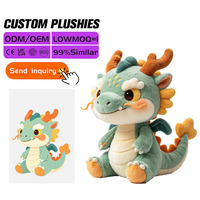 Peluche Dragon Souffleur de Feu Personnalisée, Jouet en Peluche Doux et Adorable pour Bébé, Service OEM ODM Personnalisé, Matériaux Sûrs, Vente en Gros