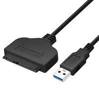 USB 3.0 SATA 3สาย Sata เป็น USB 3.0อะแดปเตอร์สนับสนุน2.5นิ้วฮาร์ดดิสก์ HDD SSD ภายนอก22Pin Sata III สายเคเบิล