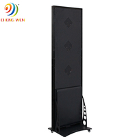 Afficheur LED numérique publicitaire portable P1.86 P2 P2.5 P3, ultra fin, pour intérieur, avec support à roulettes