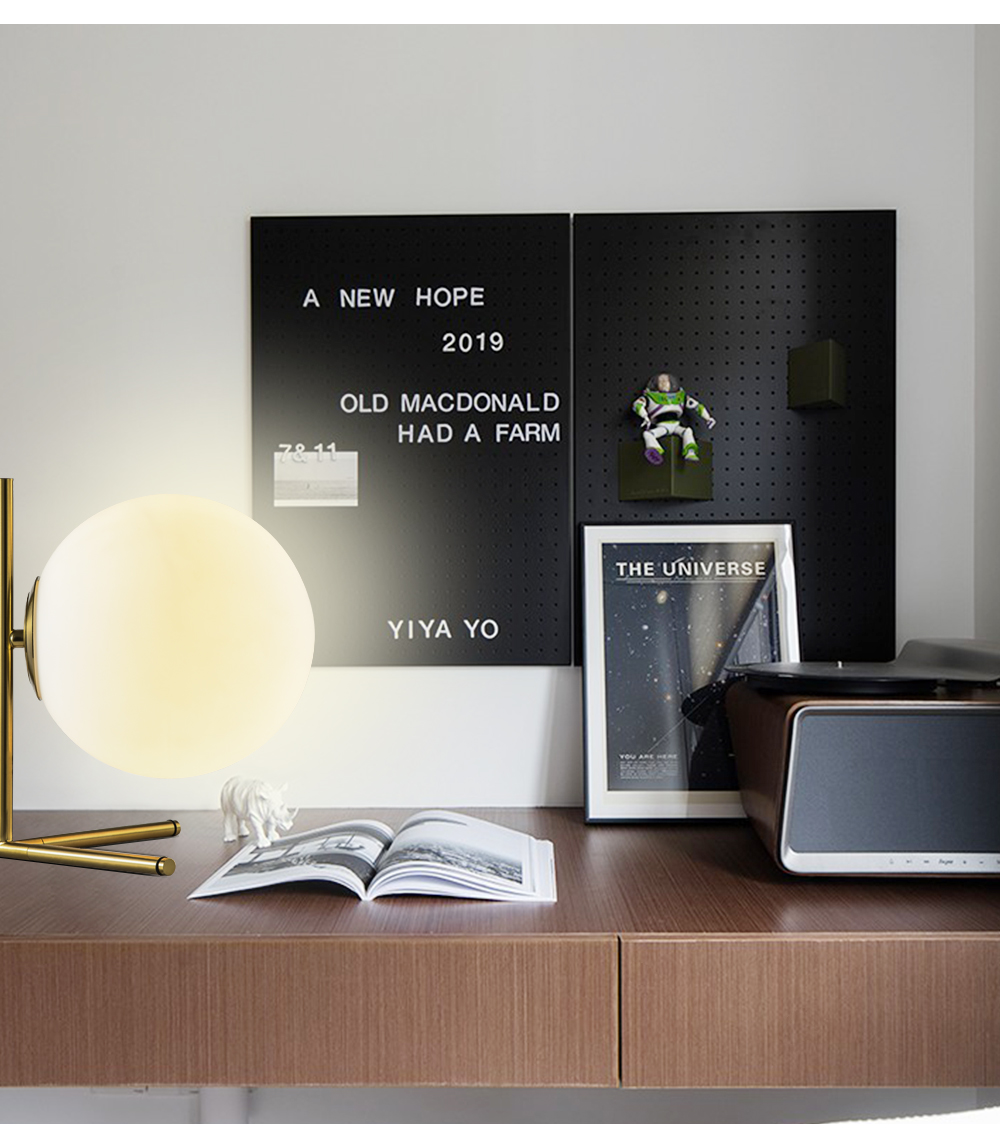 Kids Room Desk Table Lamp Baby Night Decor Ball Usb Rechargeable 3d  Moon Lamp