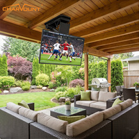 Support de télévision motorisé à télécommande électrique Charmount, support de plafond inclinable, hauteur réglable, salon intelligent