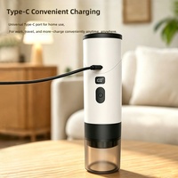 Machine à expresso portable sans fil pour l'extérieur, compatible voiture, mini cafetière électrique à capsules, matériau ABS, design minimaliste, pour la maison