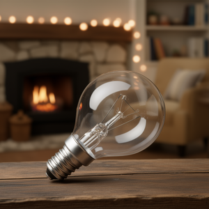 Lampadina a incandescenza sferica trasparente 25W 125-130V E14 - Product Image 3