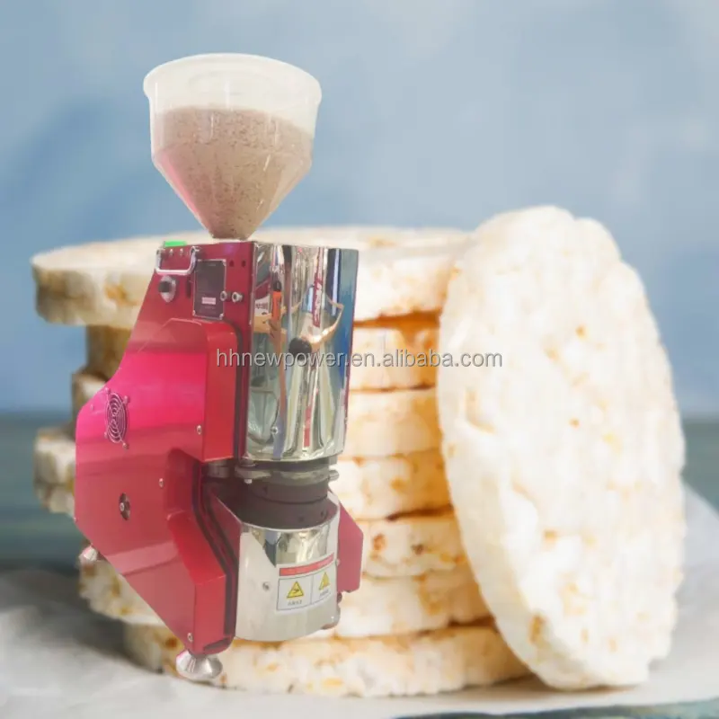 Fabrika Outlet otomatik şişirilmiş kore pirinç kek haşhaş makinesi yapma makinesi için küçük iş ucuz fiyat