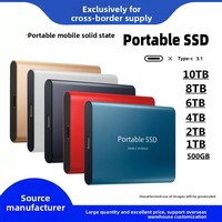 Nouveau SSD portable exclusif transfrontalier avec boîtier métallique 8 To/16 To USB 3.1 haute vitesse en provenance de Chine