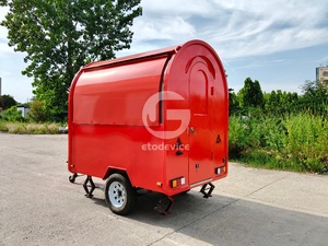 ETODEVICE 2.2M Round Food Trailer Mobile Coffee Shop and <b>Small</b> Restaurant - Product Image 3