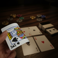 Cartes à jouer en papier personnalisées avec logo professionnel, avec boîte à couvercle et base