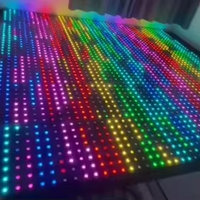 Panneau lumineux LED numérique 50x50cm pour piste de danse, avec câble et fixation magnétique, télécommande incluse, idéal pour DJ et soirées - Nouveauté 2026, Vente Flash