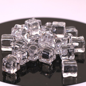 Cristales de Hielo Acrílicos de Plástico al por Mayor, Mini Cuadrados Transparentes Ecológicos de 10-12mm para Decoración Navideña - Product Image 2