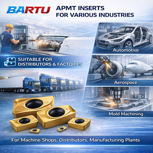 Inserti in Carburo Quadrati Bartu OEM per Lavorazione CNC, Grado APMT ISO, Alta Prestazione, Lunga Durata, Precisione per Acciaio - Product Image 4