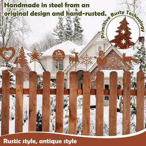 Juego <span class=keywords><strong>de</strong></span> adornos <span class=keywords><strong>de</strong></span> hierro <span class=keywords><strong>de</strong></span> Navidad <span class=keywords><strong>de</strong></span> estilo moderno con tema divertido con <span class=keywords><strong>siluetas</strong></span> <span class=keywords><strong>de</strong></span> <span class=keywords><strong>muñeco</strong></span> <span class=keywords><strong>de</strong></span> <span class=keywords><strong>nieve</strong></span> y ciervos decoración <span class=keywords><strong>de</strong></span> jardín al aire libre <span class=keywords><strong>de</strong></span> 11 piezas - Product Image 6