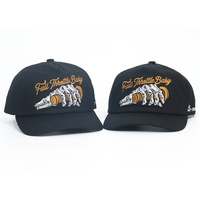 Gorra de 5 Paneles de Alta Calidad con Logotipo Bordado, Gorra sin Estructura