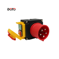 Interrupteur électromagnétique étanche KOA7 12A 400V IP54 avec protection contre les sous-tensions et arrêt d'urgence pour fendeuse de bois