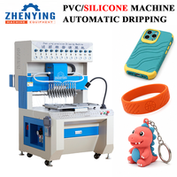 Mesin Pembuat Produk 3D Silikon, Dispenser Tetes Silikon untuk Casing Ponsel Karet dengan Pengisian Warna Otomatis Presisi Tinggi