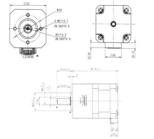 Motor Reductor de Velocidad Planetario Híbrido de 2 Fases, 2.7Nm, 17, Relación 10, Precio de Fábrica Original Shinano Kenshi - Product Image 2