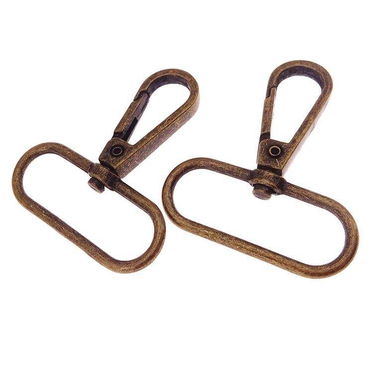 China Supply Metal Antique Brass Gold 38mm Swivel Snap Hook Clasps